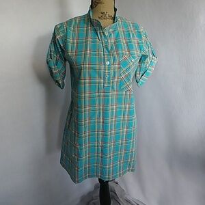 JET John Eshaya Plaid Plaid Tunic Dress